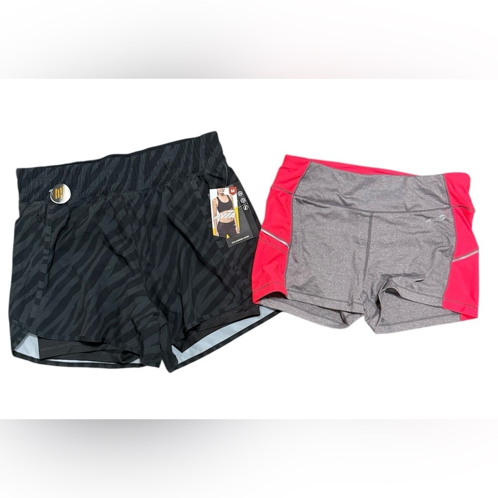 Avia Black and Red Workout Shorts